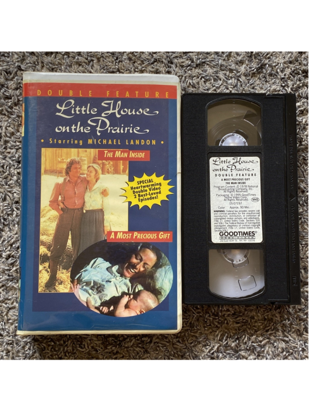 Little House On The Prairie The Man Inside And A Mort Precious Gift VHS